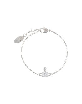 crystal logo charm bracelet