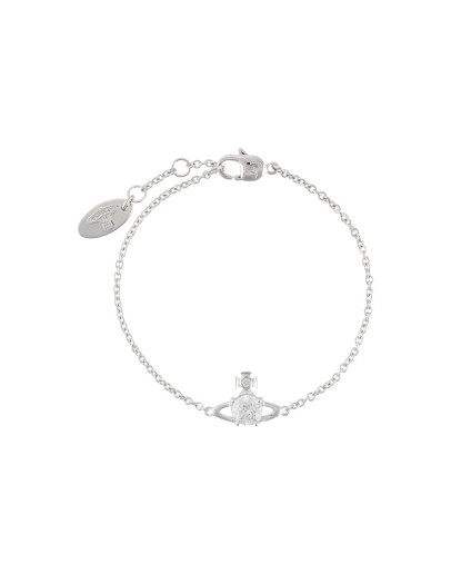 crystal logo charm bracelet