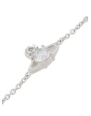 crystal logo charm bracelet