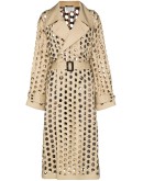 hole-punched trench coat