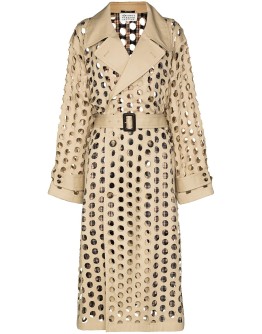 hole-punched trench coat