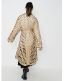 hole-punched trench coat