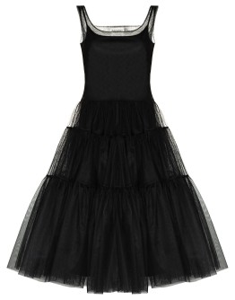 tiered tulle dress