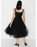 tiered tulle dress