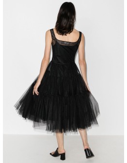 tiered tulle dress