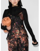 floral-print slip top