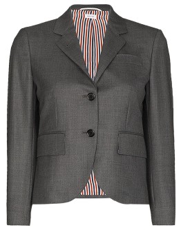cropped wool blazer