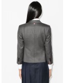 cropped wool blazer