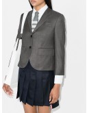 cropped wool blazer