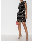 circle disc mini dress