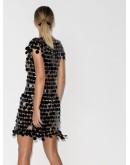 circle disc mini dress