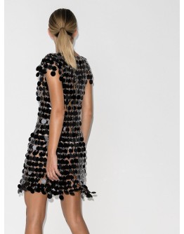 circle disc mini dress