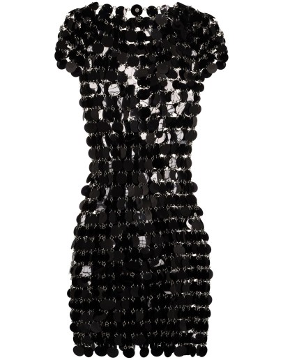 circle disc mini dress