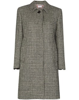 checked houndstooth coat