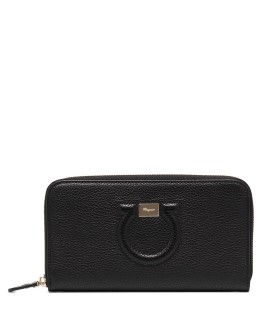 Gancini leather wallet