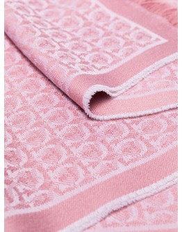 Gancini jacquard knitted scarf