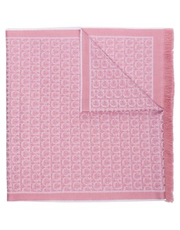 Gancini jacquard knitted scarf