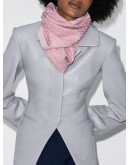 Gancini jacquard knitted scarf
