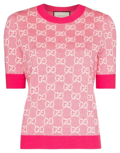 GG jacquard knitted top