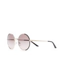 round-frame gradient-lens sunglasses