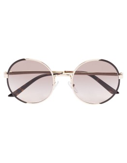 round-frame gradient-lens sunglasses