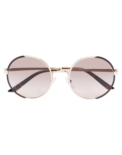 round-frame gradient-lens sunglasses