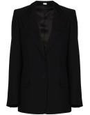 logo-jacquard blazer