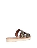 Akela snake-effect sandals
