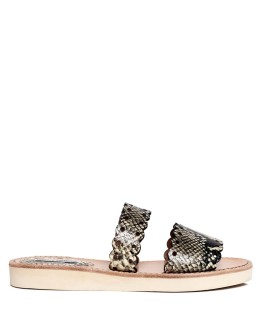 Akela snake-effect sandals