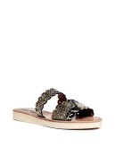 Akela snake-effect sandals