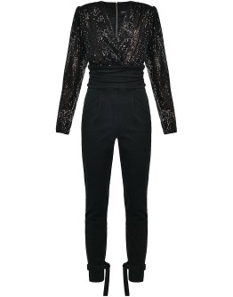 sequin-embellished jumpsuit