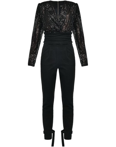 sequin-embellished jumpsuit