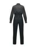 logo-belt boiler suit