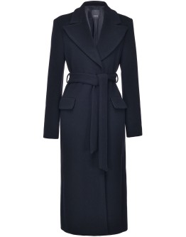 tie-waist longline coat