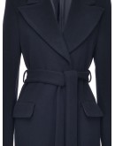 tie-waist longline coat