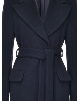 tie-waist longline coat