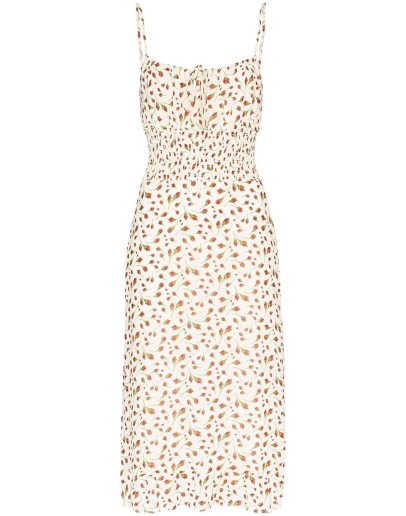 Genie floral-print midi dress