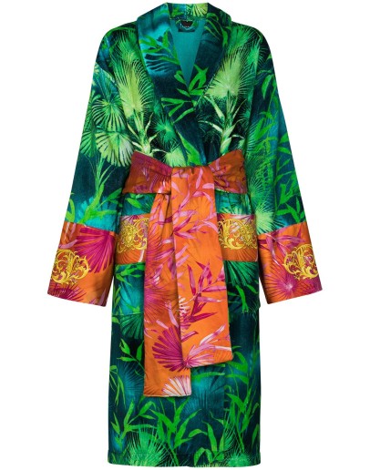 jungle print bath robe