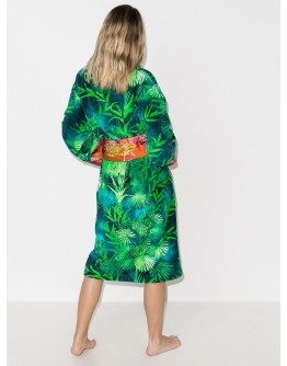 jungle print bath robe