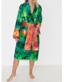 jungle print bath robe