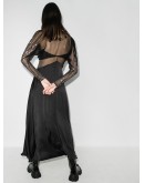 sequinned silk dress