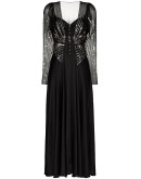sequinned silk dress