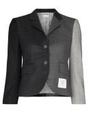 panelled cropped blazer jacket