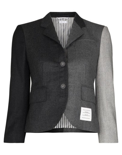 panelled cropped blazer jacket