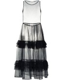 ruffled tulle dress