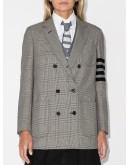 4-Bar motif double-breasted blazer