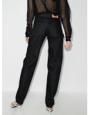 cut-out straight-leg jeans