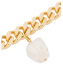 18kt gold vermeil clear quartz collar necklace