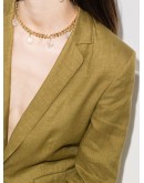 18kt gold vermeil clear quartz collar necklace