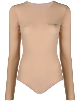 logo-print long-sleeve bodysuit